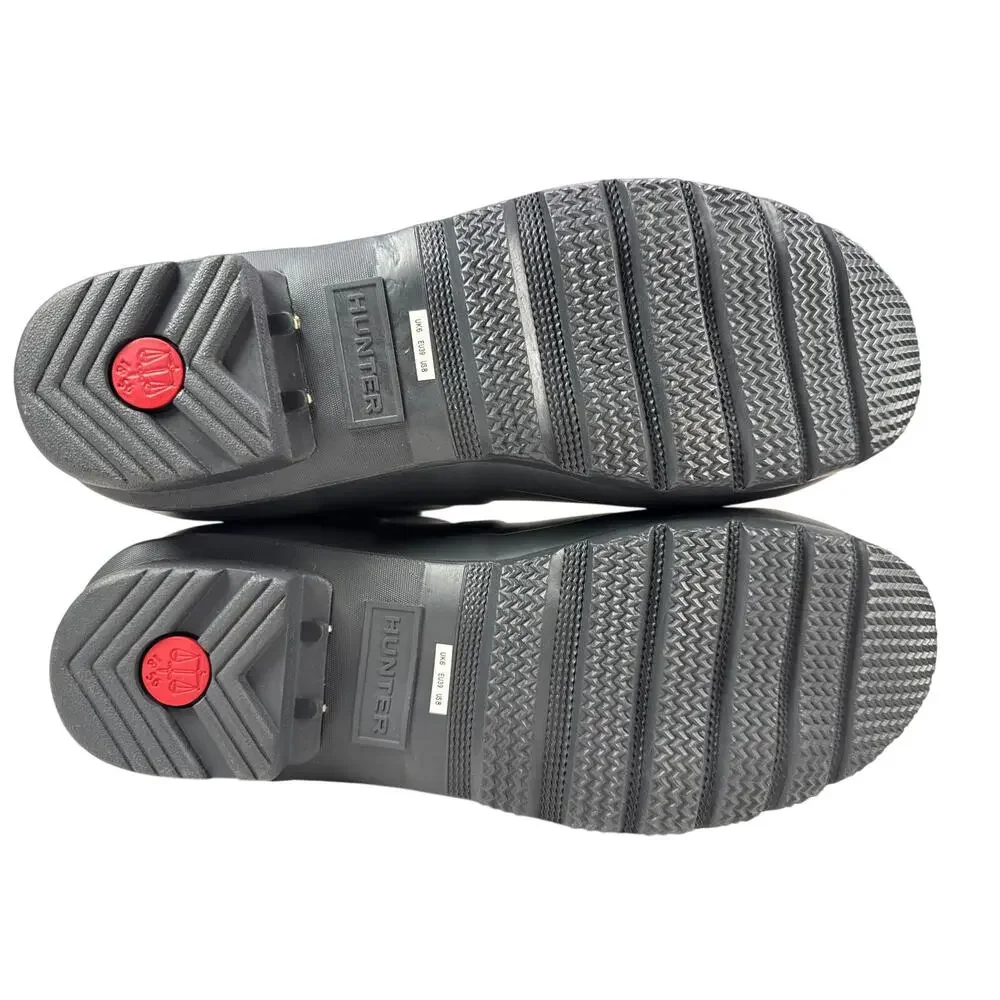 Hunter Original Short Rain Boots Womens 8 Dark Slate Rubber Adjustable‎ Buckle
